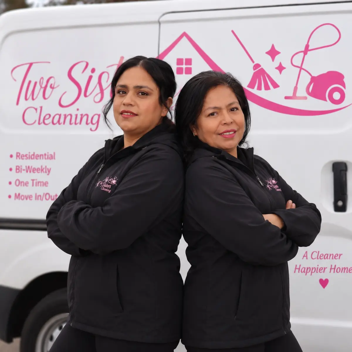 Erika and Irma, Two Sisters Cleaning